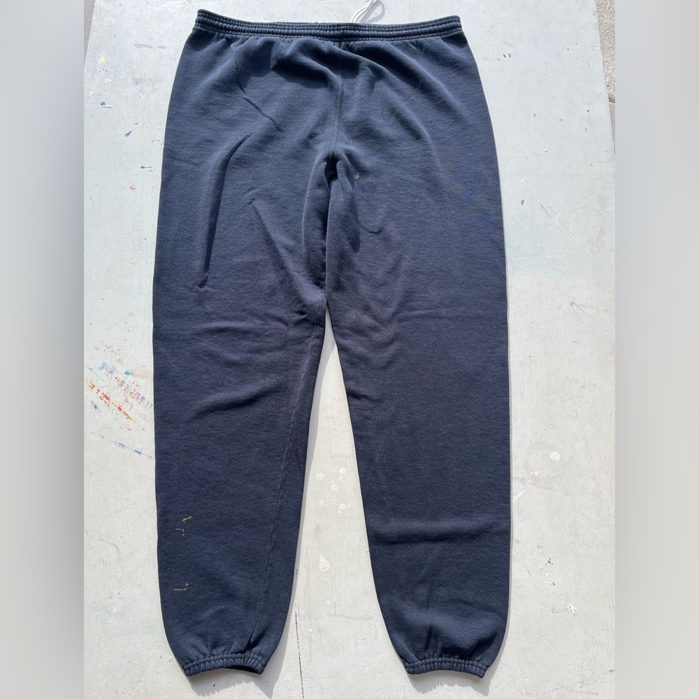 Men's Vintage SOFFE Joggers Black L Sweats USA Stretch Active Gym PAINT 90s Run